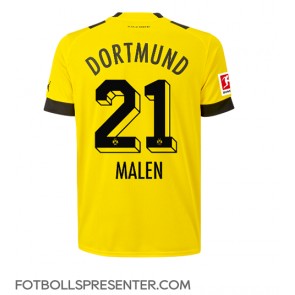 Borussia Dortmund Donyell Malen #21 Hemma Matchtröja 2022-23 Kortärmad